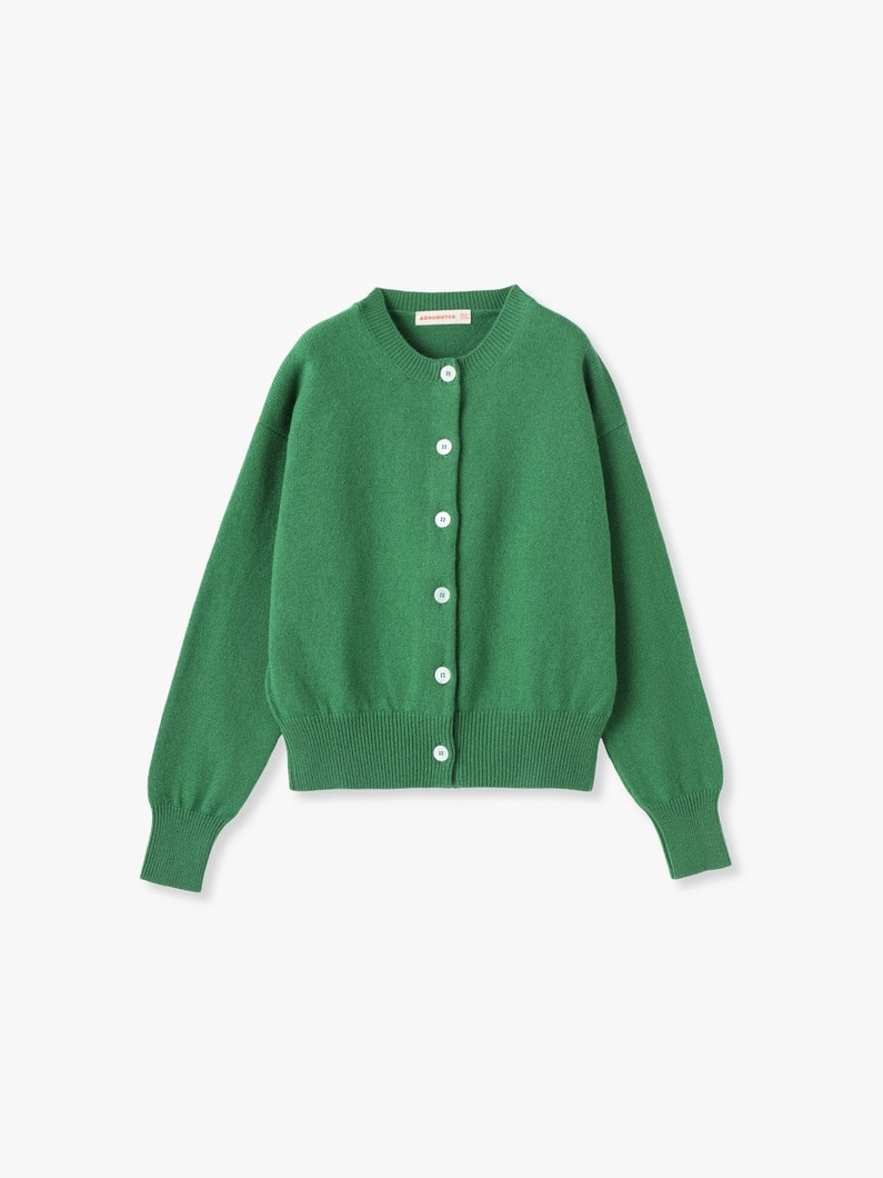 Ada Crew Neck Cardigan | カーディガン 詳細画像 green 4