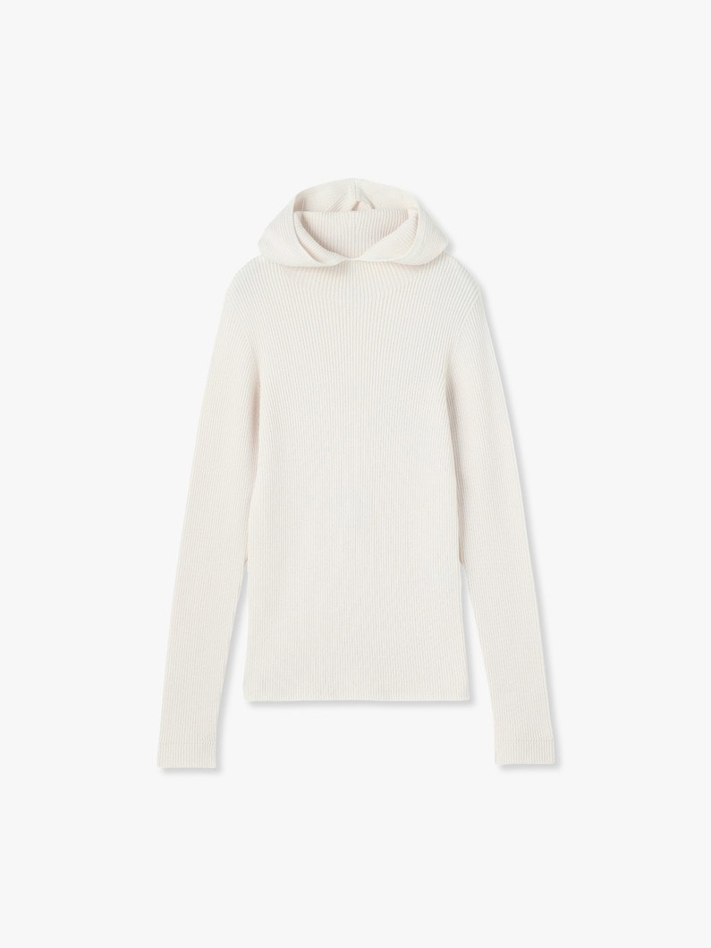 Hoodie Knit Pullover | ニット 詳細画像 ivory