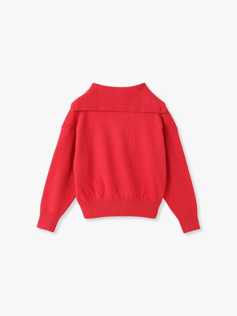 Henly Neck Knit Pullover | ニット 詳細画像 red 1