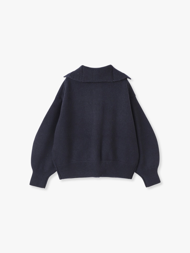 Low Gauge Cashmere Knit Cardigan 詳細画像 navy 1