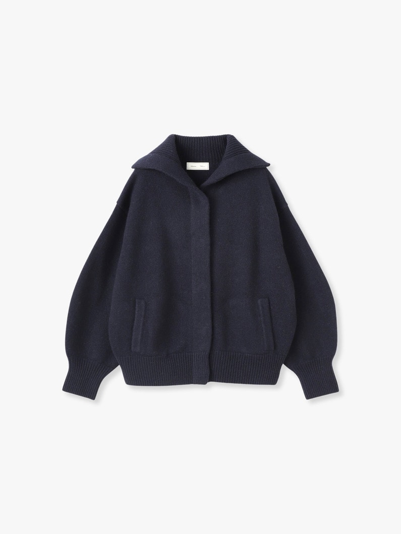 Low Gauge Cashmere Knit Cardigan 詳細画像 navy 3