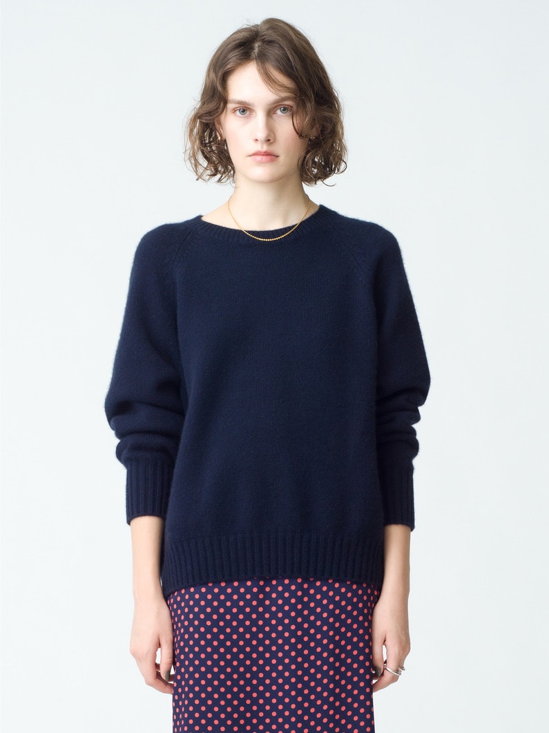 Low Gauge Cashmere Knit Pullover 詳細画像 navy 1