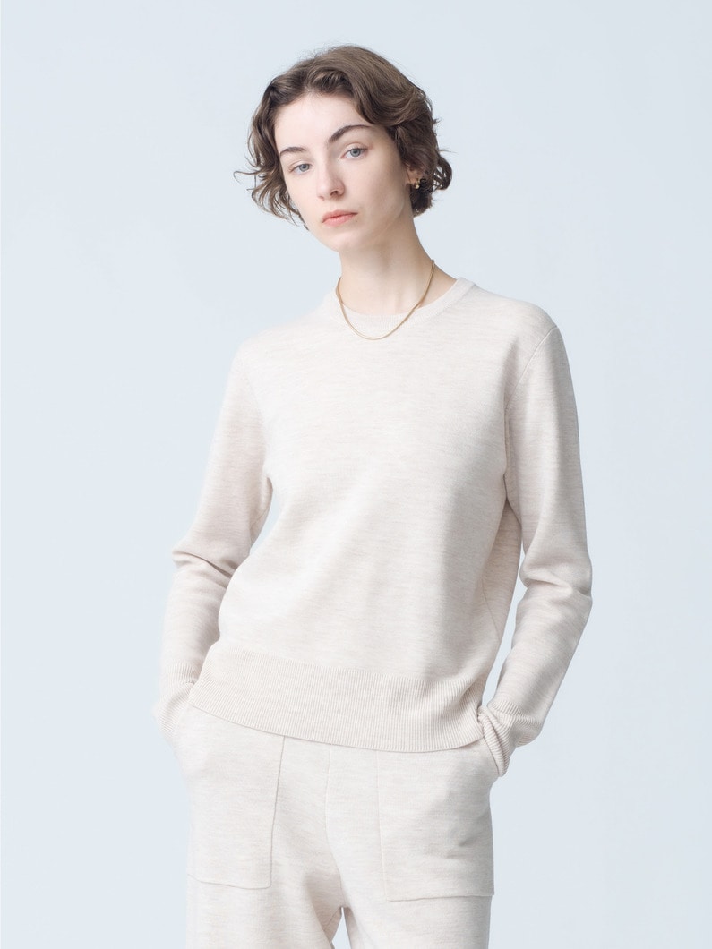 Light Wool Milan Knit Pullover 詳細画像 ivory 1