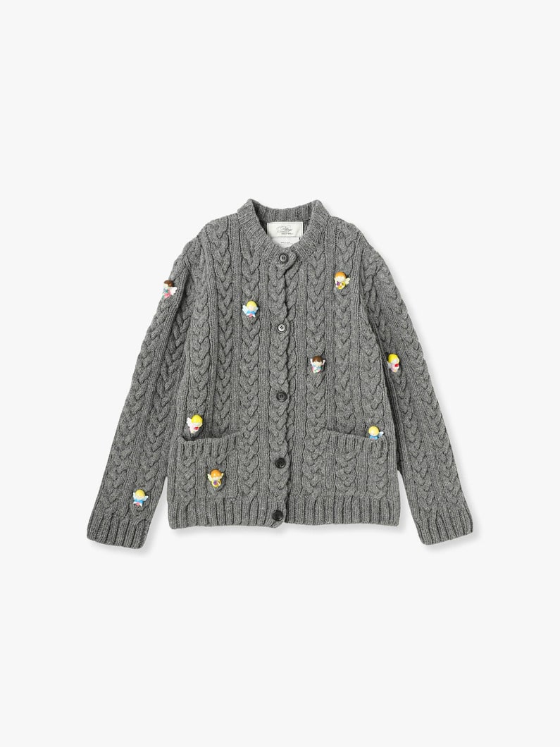 Angel Wool Knit Cardigan 詳細画像 gray 2