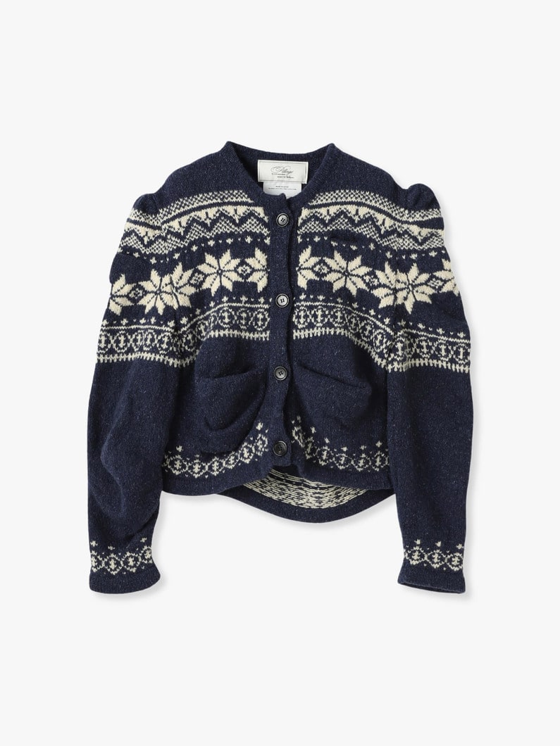 15th Anniversary Nordic Cashmere Knit Cardigan 詳細画像 navy 4