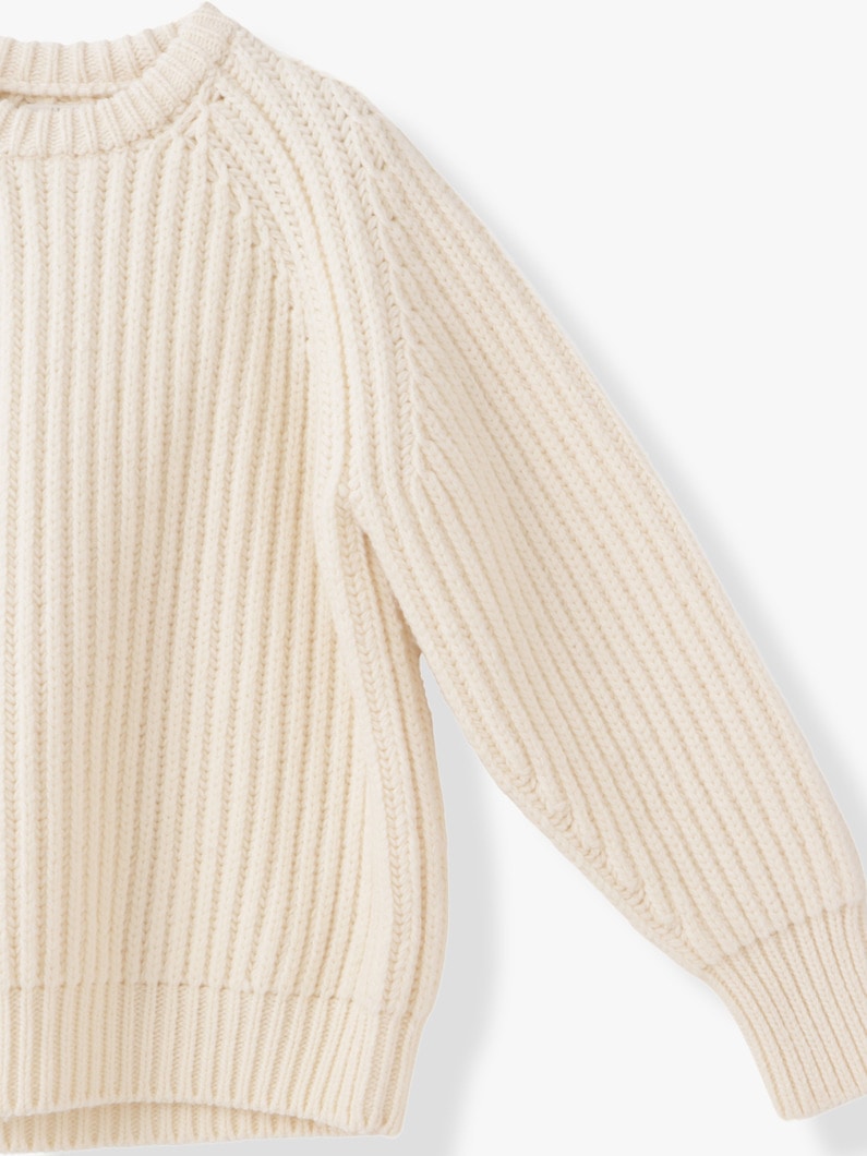 New York Low Gauge Knit Pullover 詳細画像 ivory 2