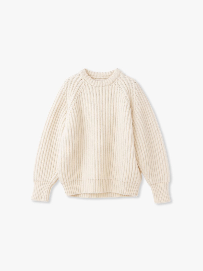 New York Low Gauge Knit Pullover 詳細画像 ivory 2