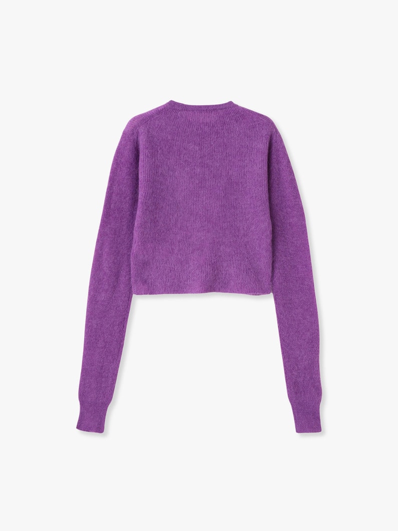 Baby Suri Alpaca Sheer Knit Pullover 詳細画像 purple 1