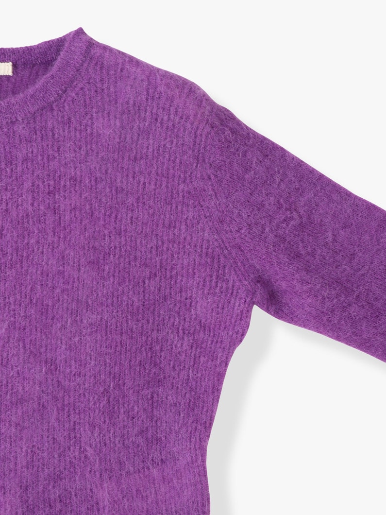 Baby Suri Alpaca Sheer Knit Pullover 詳細画像 purple 2