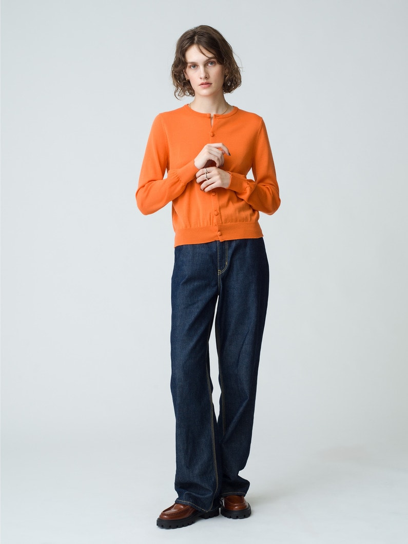 Knit Cardigan 詳細画像 orange 2