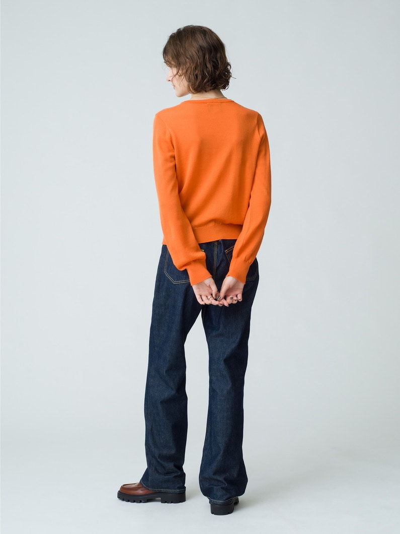 Knit Cardigan 詳細画像 orange 3