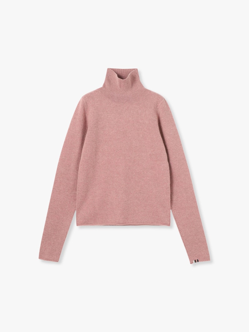 Audrey Turtle Neck Knit Pullover 詳細画像 pink