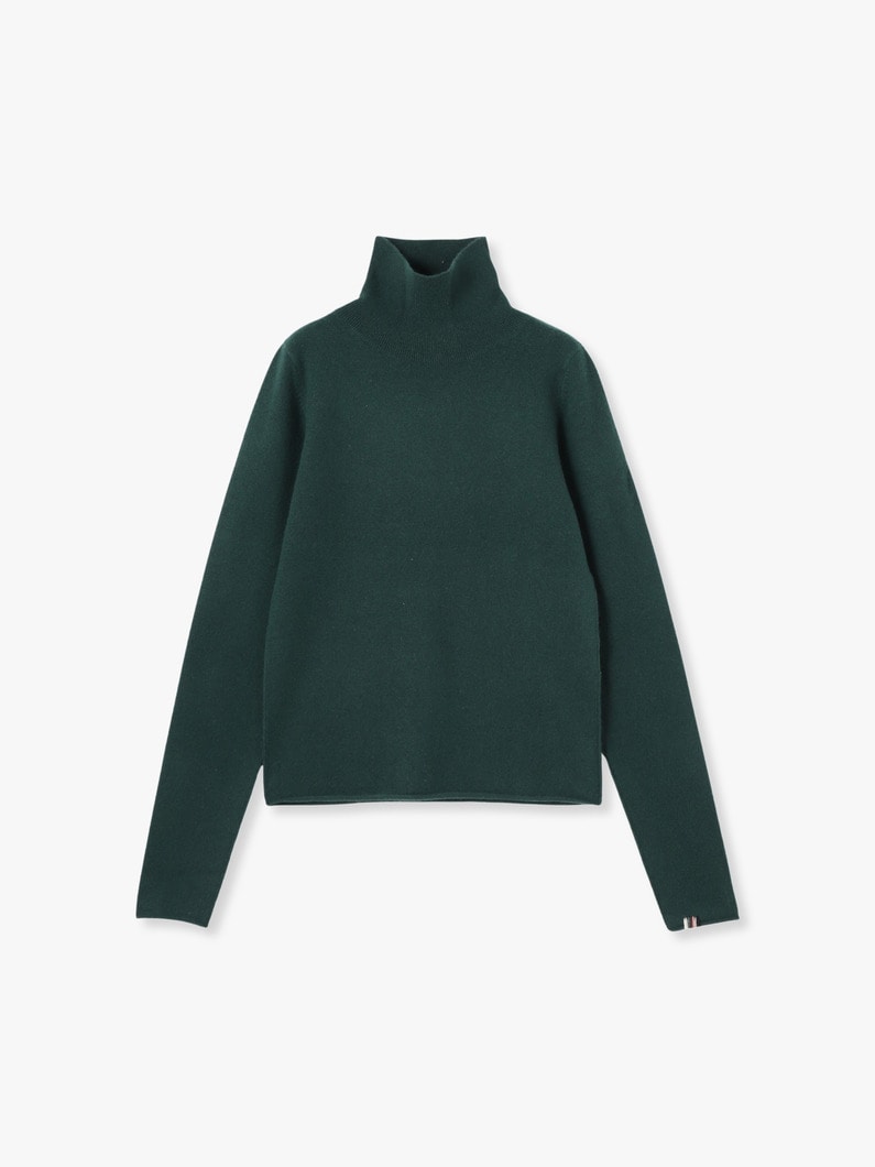 Audrey Turtle Neck Knit Pullover 詳細画像 dark green