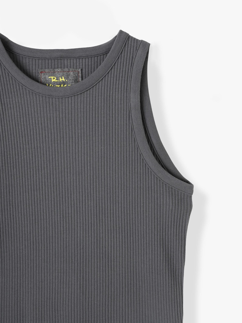 Rib Tank Top 詳細画像 charcoal gray 2