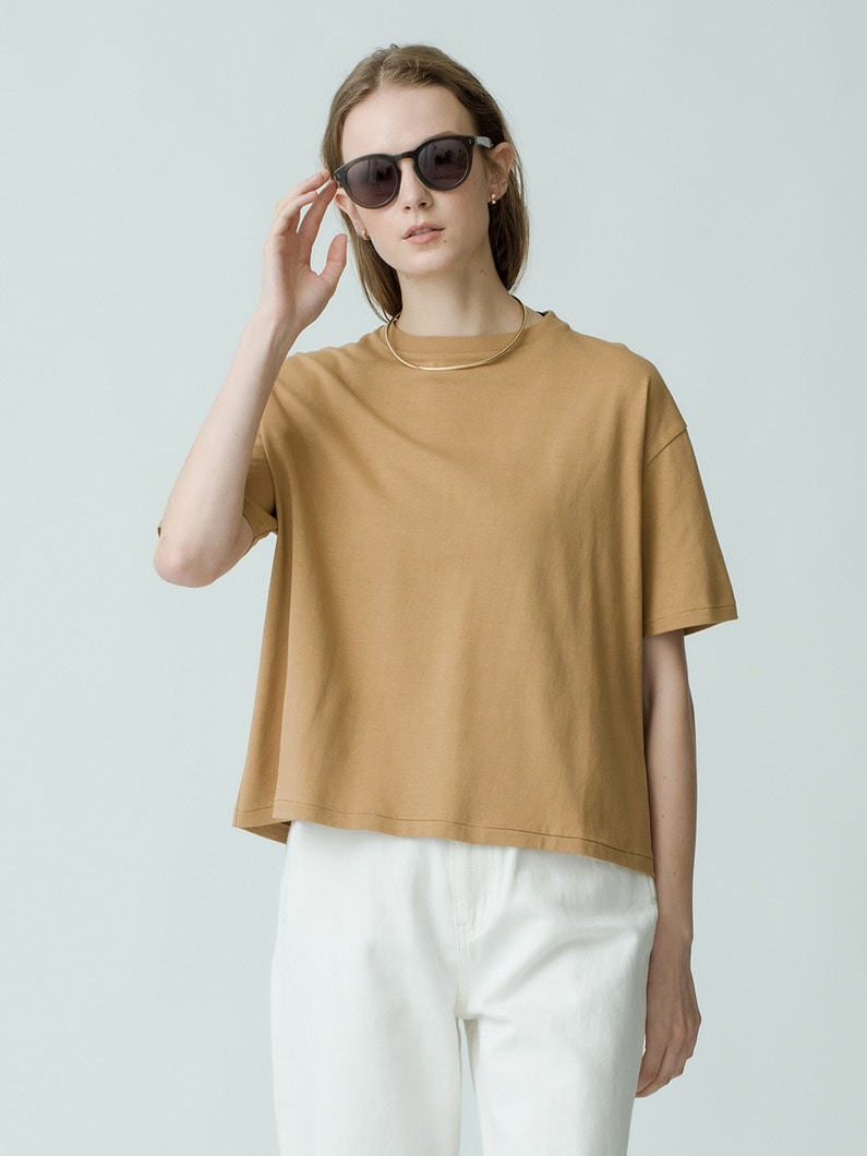 Organic Cotton Wide Tee 詳細画像 beige