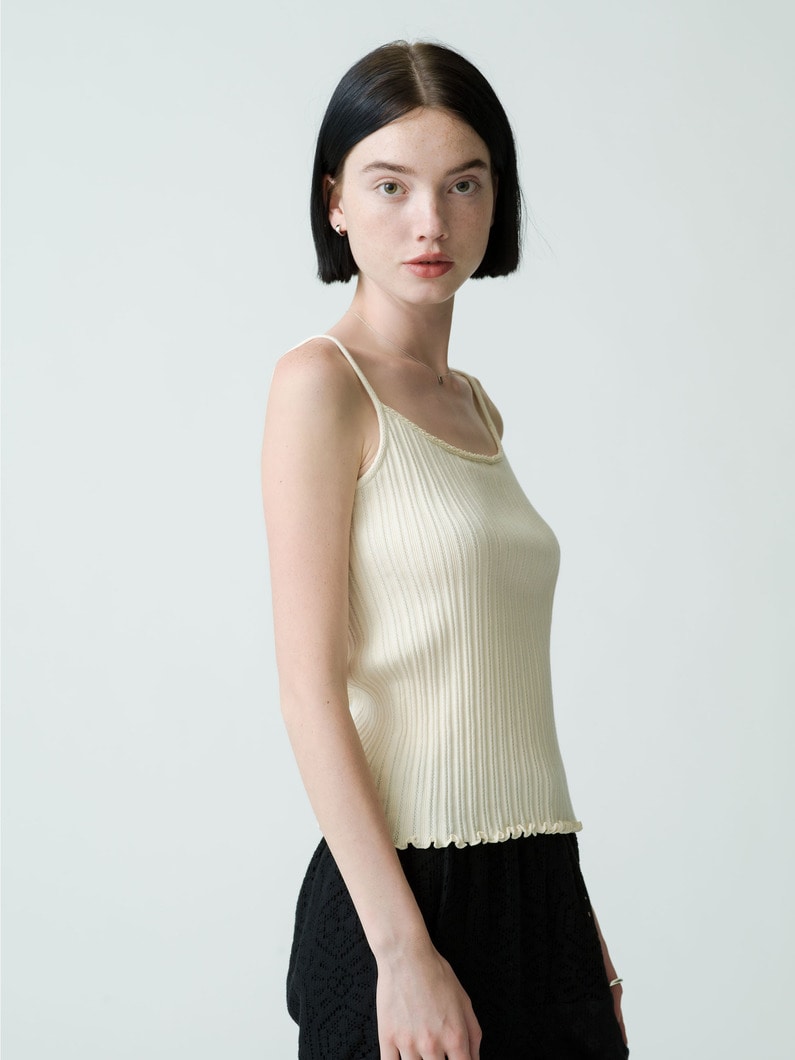 Dropneedle Camisole Top 詳細画像 ivory 2