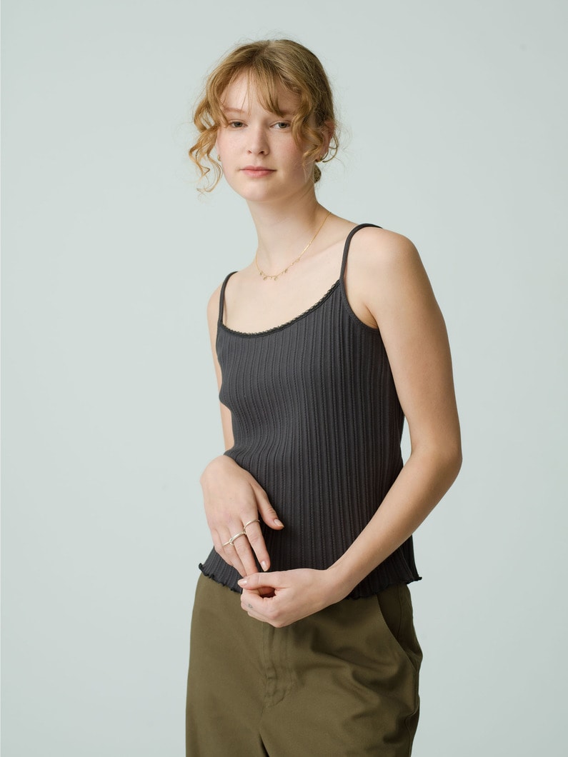 Dropneedle Camisole Top 詳細画像 charcoal gray