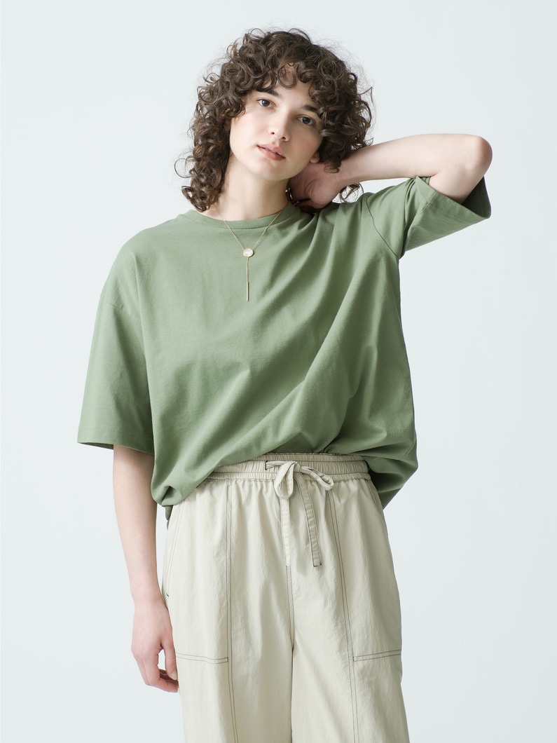 Cotton Big Tee 詳細画像 khaki