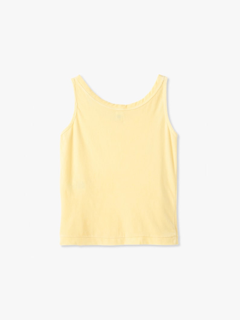 Velour Tank Top 詳細画像 yellow 1