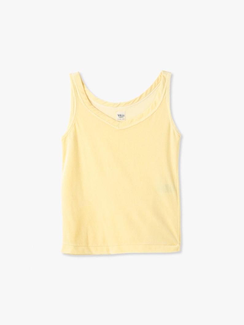 Velour Tank Top 詳細画像 yellow 2