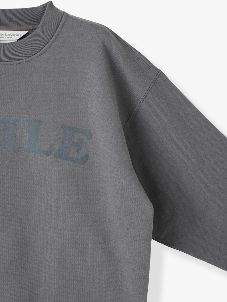 Smile Sweat Shirt 詳細画像 charcoal gray 2