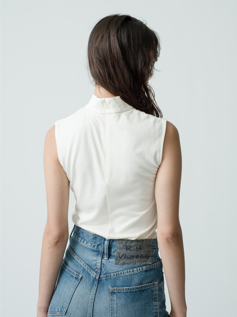 High Neck Sleeveless Top 詳細画像 ivory 2