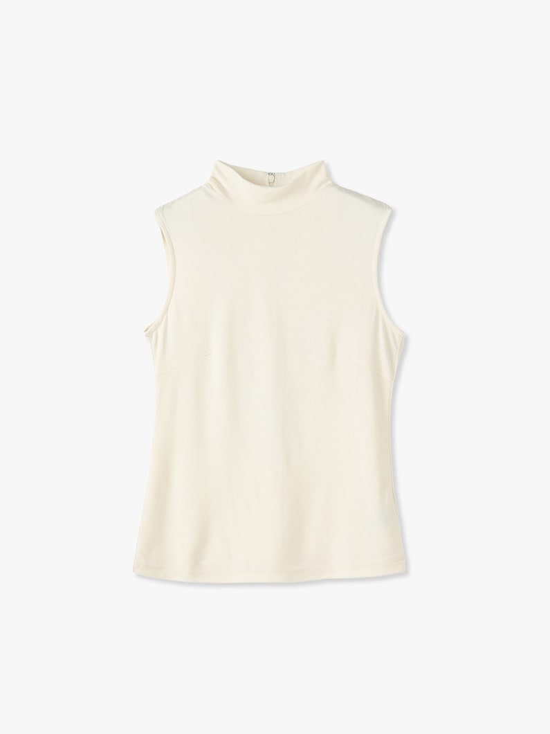 High Neck Sleeveless Top 詳細画像 ivory 3