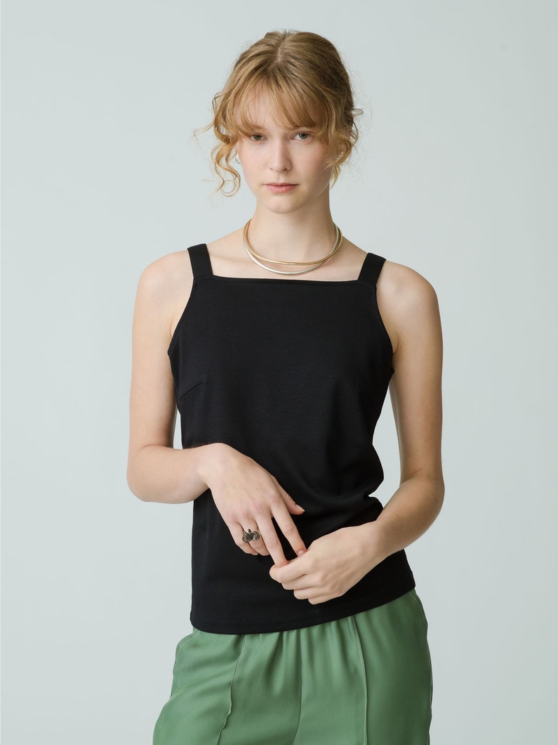 Bib Camisole Top 詳細画像 black