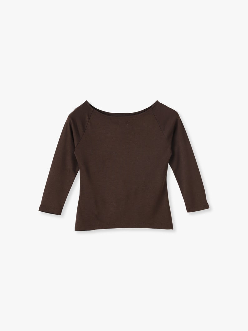 Boat Neck Top 詳細画像 brown 1