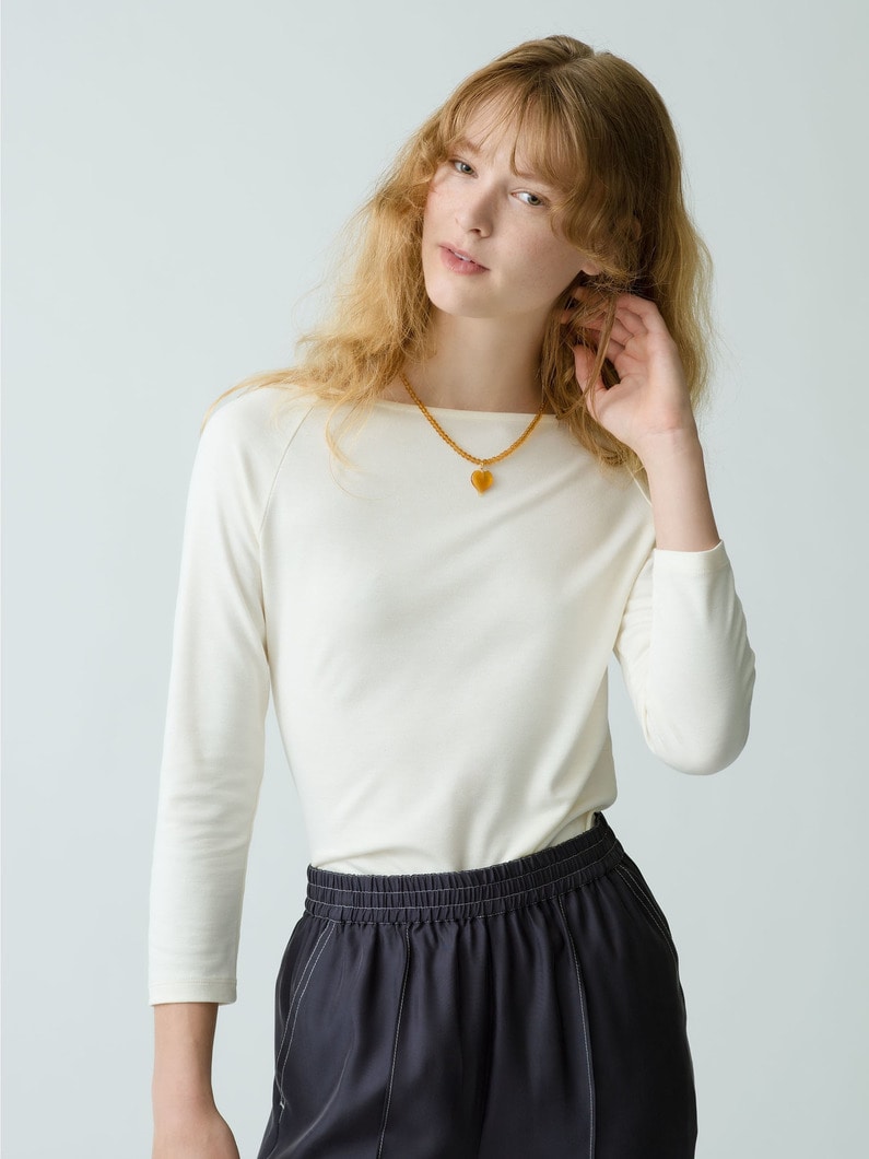 Boat Neck Top 詳細画像 ivory 1