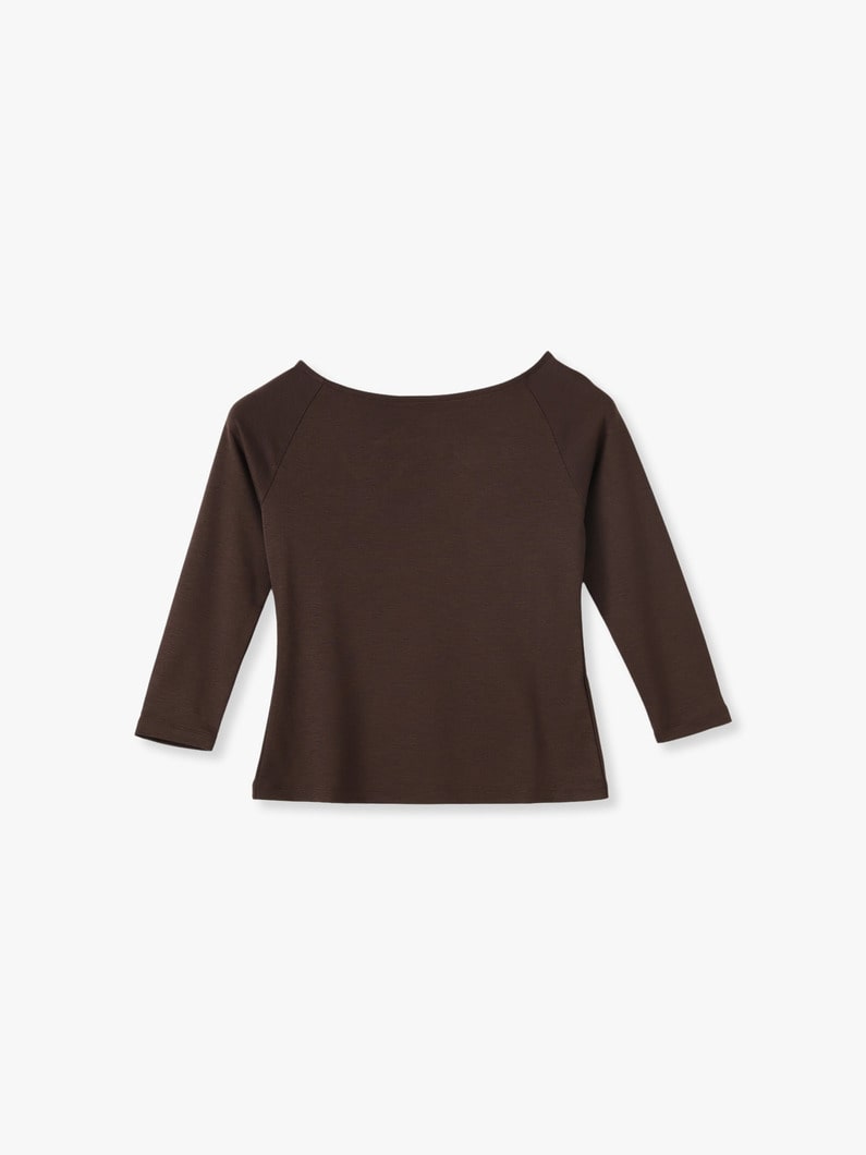 Boat Neck Top 詳細画像 brown 3