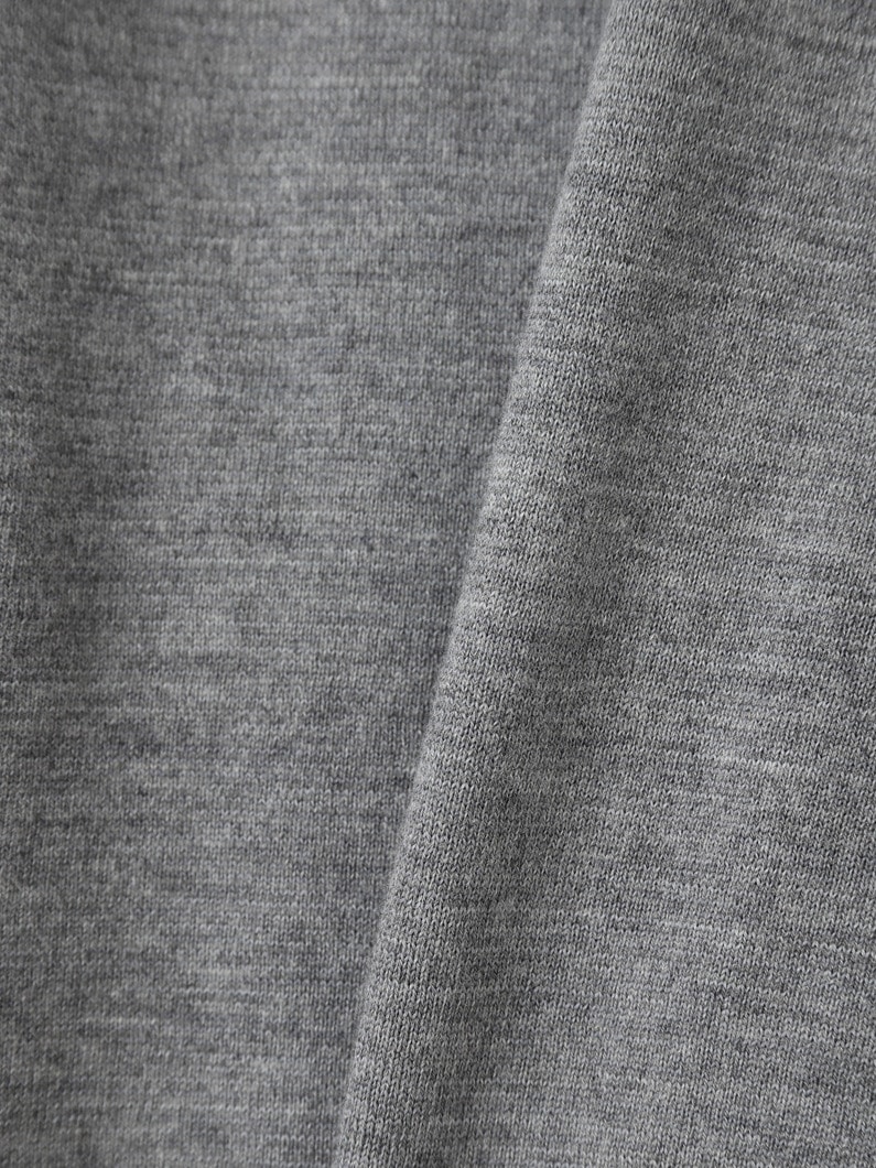 Wool Tubular Long Sleeve Tee 詳細画像 top gray 3