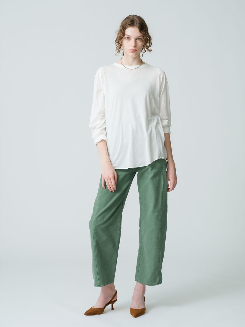 Sheer Long Sleeve Tee 詳細画像 white 3