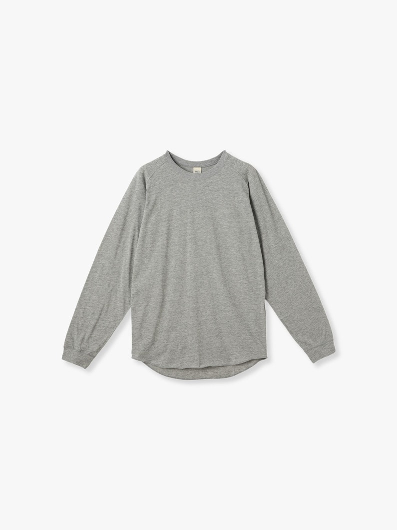 Sheer Long Sleeve Tee 詳細画像 top gray