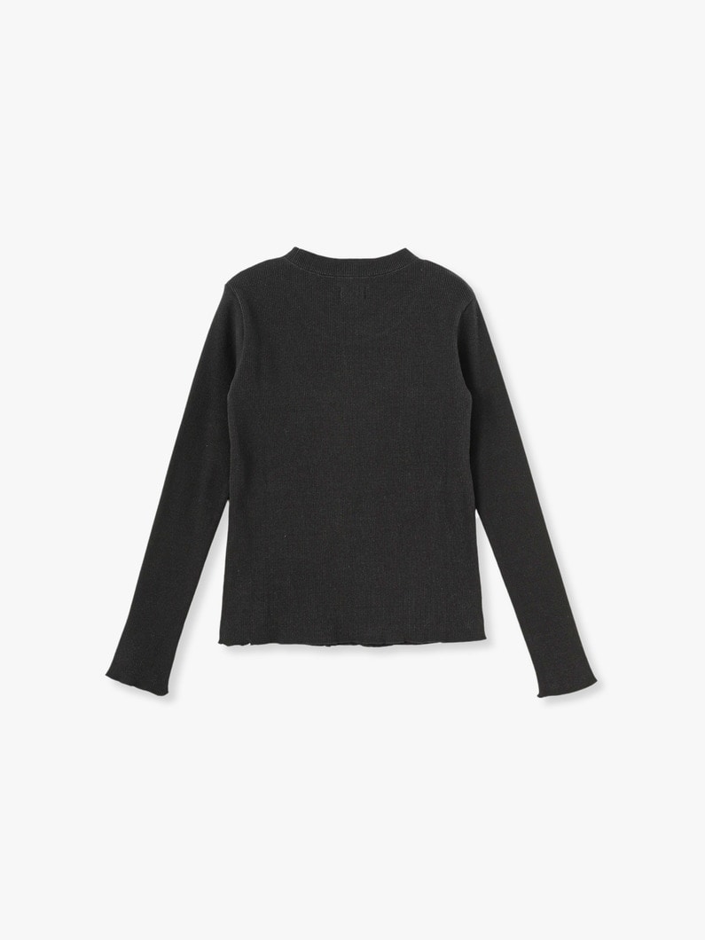 Supima Recycle Cotton Rib Pullover 詳細画像 black 1