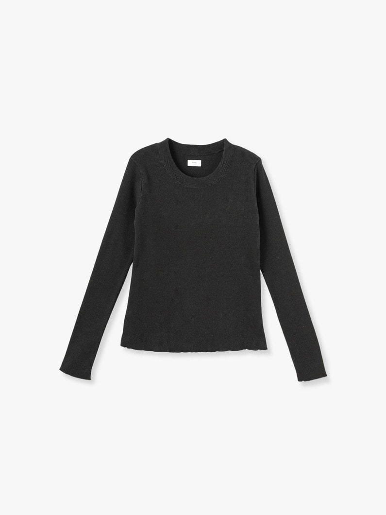 Supima Recycle Cotton Rib Pullover 詳細画像 black 6