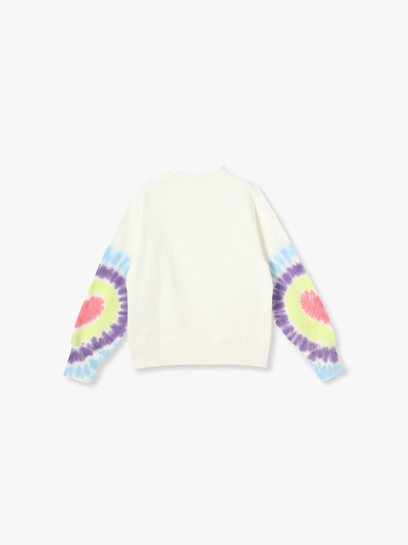 Heart Tie Dye Sweat Pullover 詳細画像 white 1