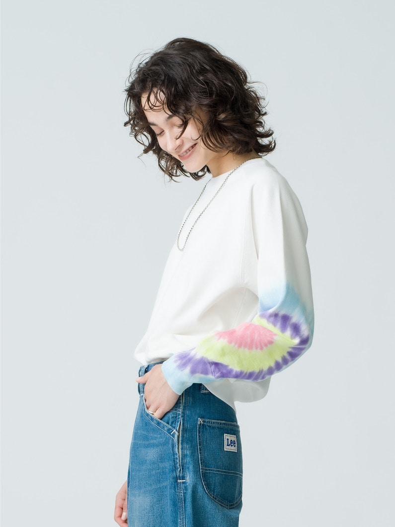 Heart Tie Dye Sweat Pullover 詳細画像 white 3