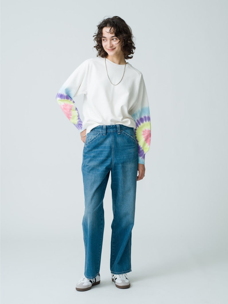 Heart Tie Dye Sweat Pullover 詳細画像 white 6