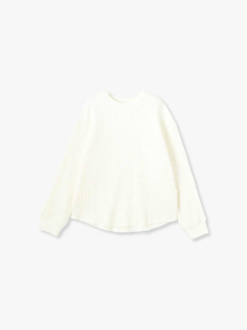 Big Waffle Pullover 詳細画像 white 6