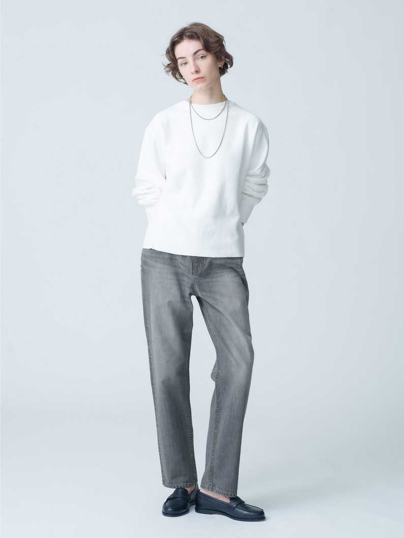 Cutoff Sweat Shirt 詳細画像 white 2