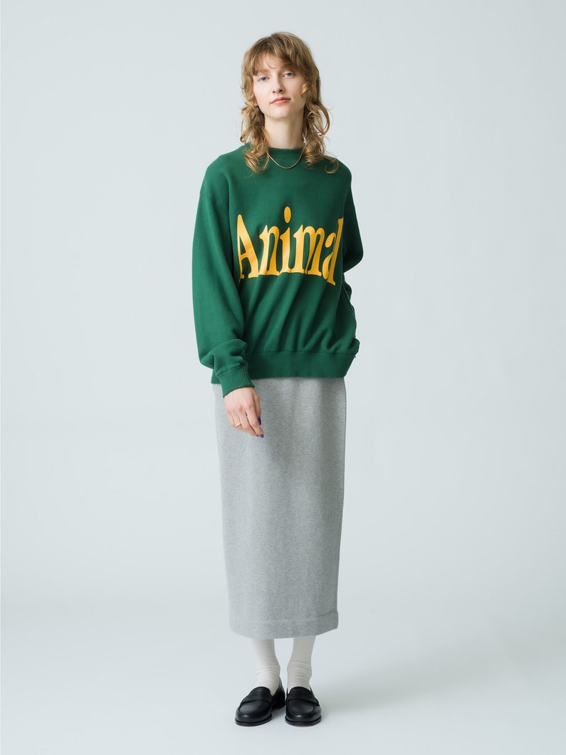 Animal Letter Sweat Pullover (red/green/gray) 詳細画像 green 4