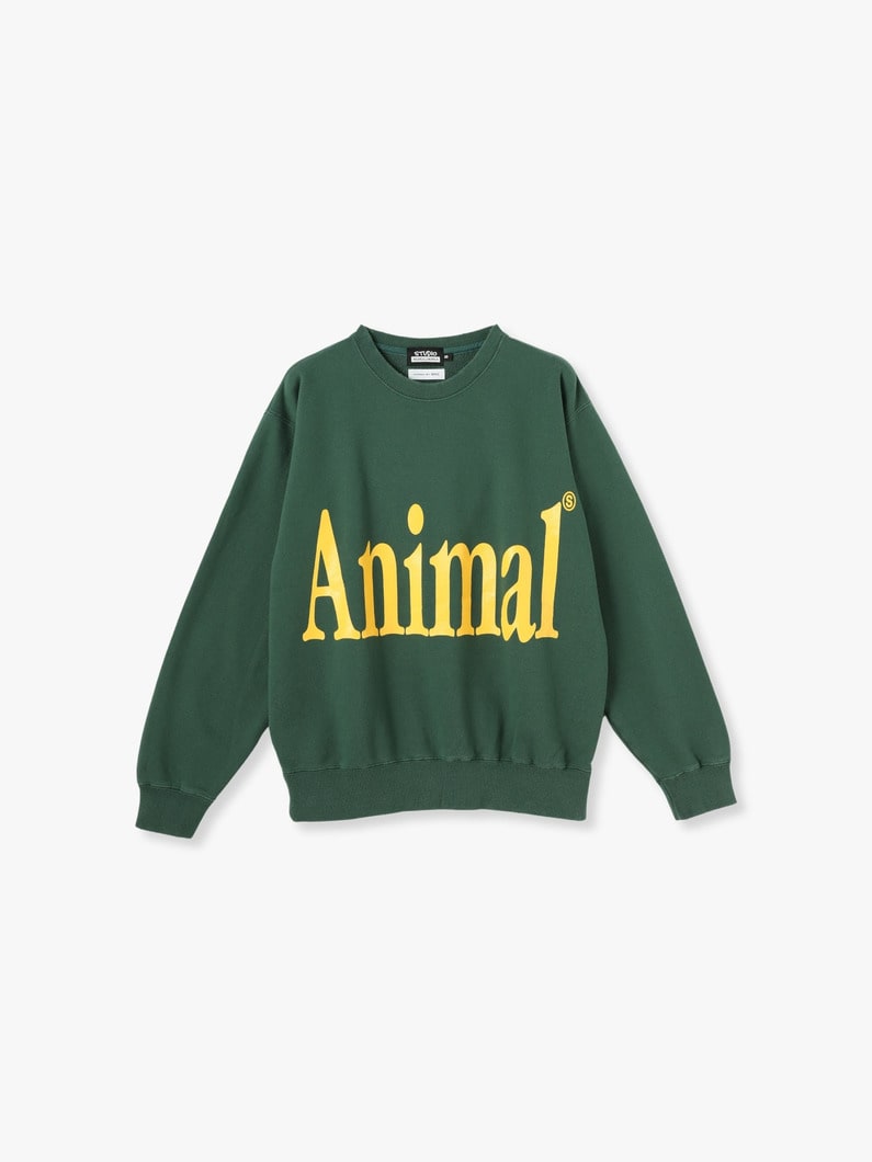 Animal Letter Sweat Pullover (red/green/gray) 詳細画像 green 6