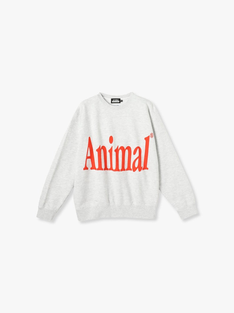 Animal Letter Sweat Pullover (red/green/gray) 詳細画像 gray 5