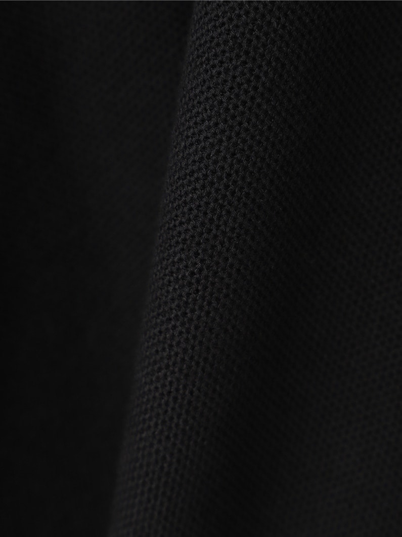 Brooke Cotton Pique Long Sleeve Polo Shirt | カットソー 詳細画像 black 6