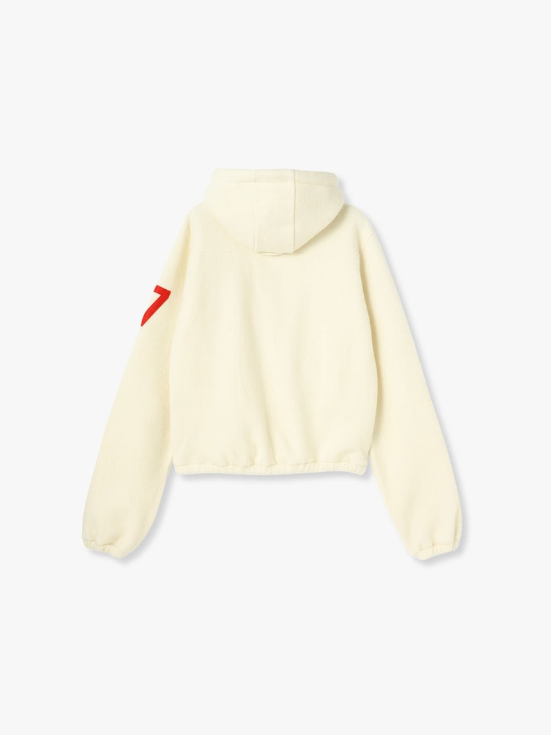 Fleece Half Zip Hoodie (off white) 詳細画像 off white 1