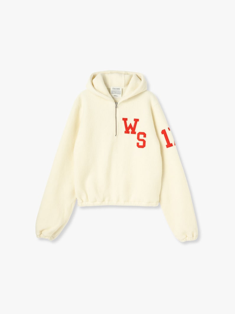 Fleece Half Zip Hoodie (off white) 詳細画像 off white 1