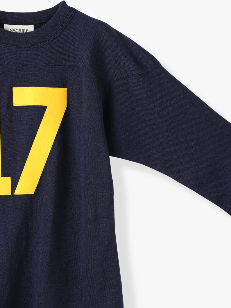 Football Long Sleeve Tee 詳細画像 navy 2