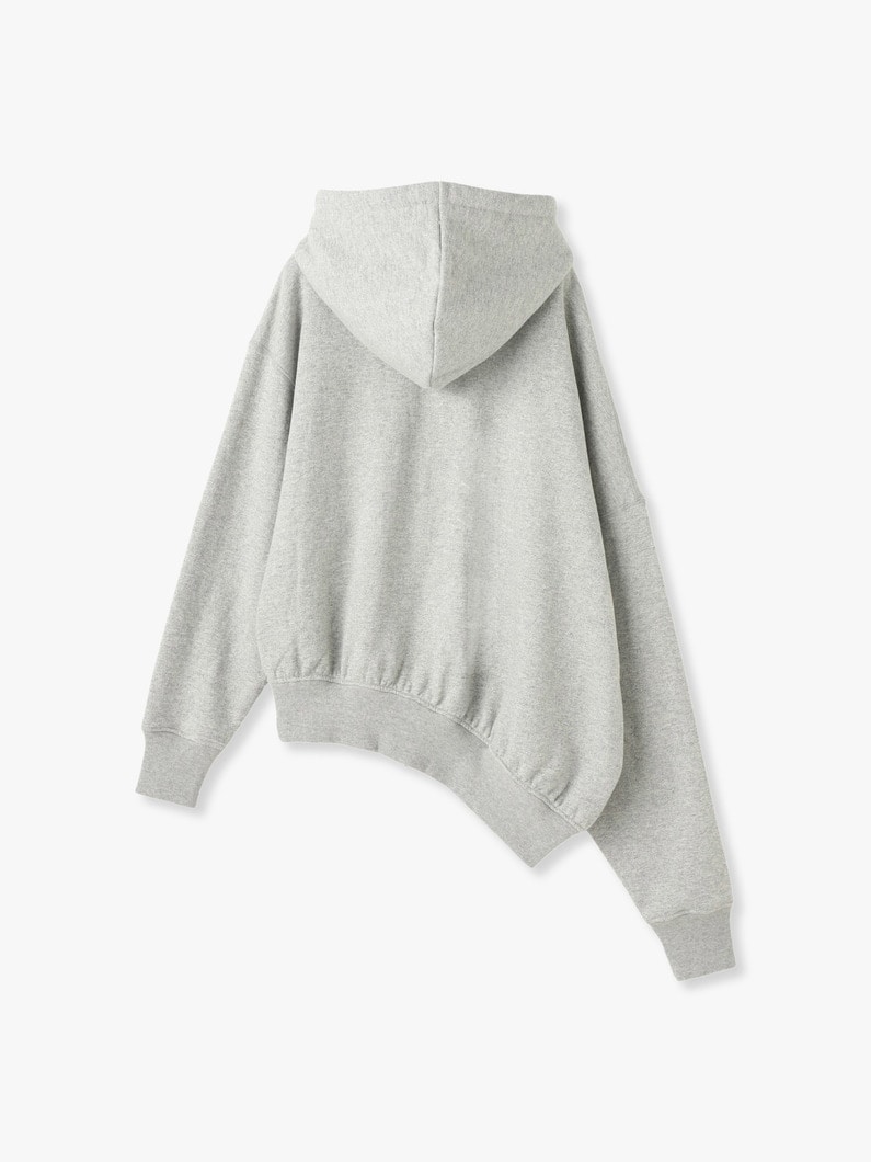 Asymmetry Zip Hoodie 詳細画像 gray 1