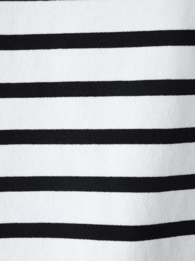 Striped Cotton Pullover | カットソー 詳細画像 white 4